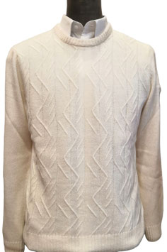 Girocollo Granchio lavorato AS panna