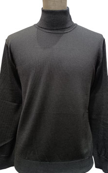Collo alto merino nero