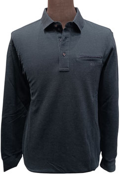 Polo bott. Granchio caldo cotone tasca verde