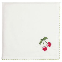 GreenGate, Stoffserviette, Cherry red embroidery