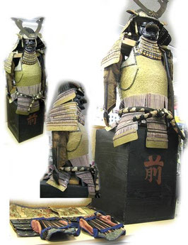 ★ 前田家 家紋 甲冑 鎧 兜 時代物 等身大 武具 骨董 ★