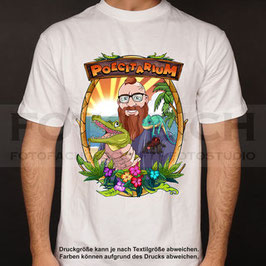 T-Shirt Poecitarium weiß Frontprint