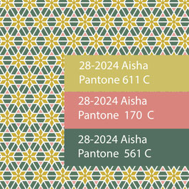 Blockprint Fabric Aisha Parrot