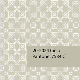 Blockprint Fabric Cielo Beige