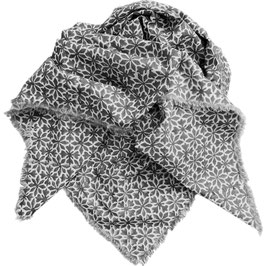 Blockprint Scarf Amelie Black