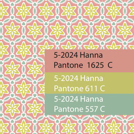 Blockprint Fabric Hanna Pink