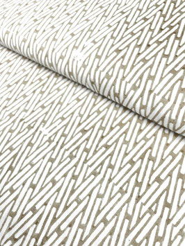 Blockprint Fabric Finn Beige