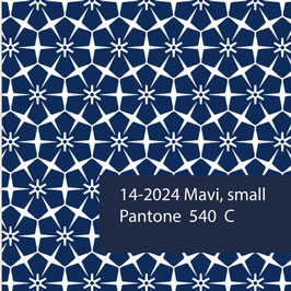 Blockprint Fabric Mavi Small Blue