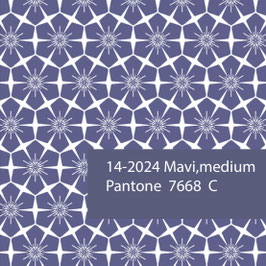 Blockprint Fabric Mavi Medium Lila