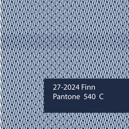 Blockprint Fabric Finn Blue