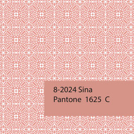 Blockprint Fabric Sina Salmon