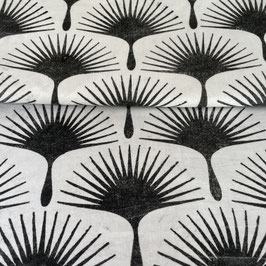 Blockprint Fabric  Enea Black