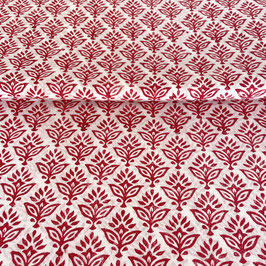 Blockprint Fabric Kala Red