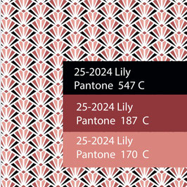 Blockprint Fabric Lily Dawn