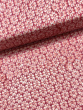 Blockprint Fabric Kyra Red