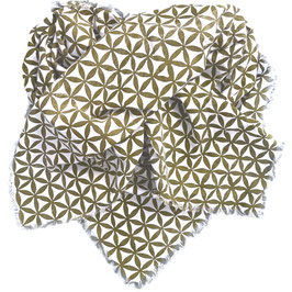 Blockprint Scarf Juna Light Brown