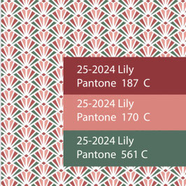 Blockprint Fabric Lily Rose