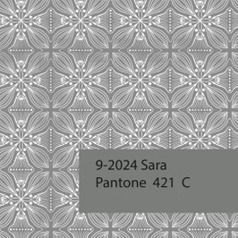 Blockprint Fabric Sara Grey