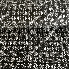 Blockprint Fabric Zoya Black