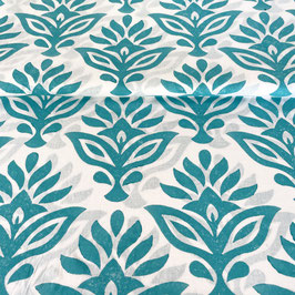 Blockprint Fabric Kala Mala Light Turquoise