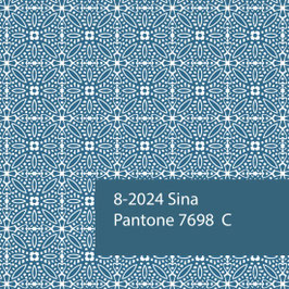 Blockprint Fabric Sina Turquoise