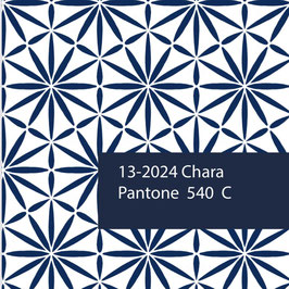 Blockprint Fabric Chara Blue