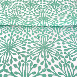 Blockprint Fabric Shanti Mint