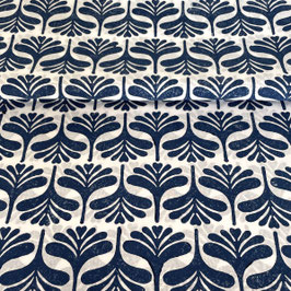 Blockprint Fabric Jinko Blue