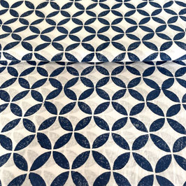 Blockprint Fabric Amar Blue