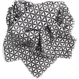Blockprint Scarf Juna Black