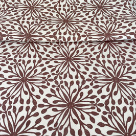 Blockprint Fabric Shanti Brown