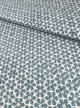 Blockprint Fabric Mavi Small Ice Blue