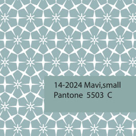Blockprint Fabric Mavi Small Ice Blue