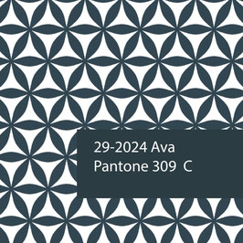 Blockprint Fabric Ava Turquoise