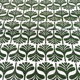 Blockprint Fabric Jinko Green