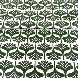 Blockprint Fabric Jinko Green