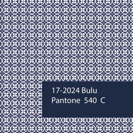 Blockprint Fabric Bulu Blue