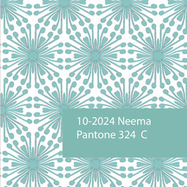 Blockprint Fabric Neema Light Blue