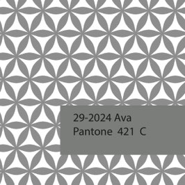 Blockprint Fabric Ava Grey