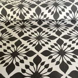 Blockprint Fabric Phuspa Black