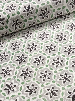 Blockprint Fabric Hanna Beige