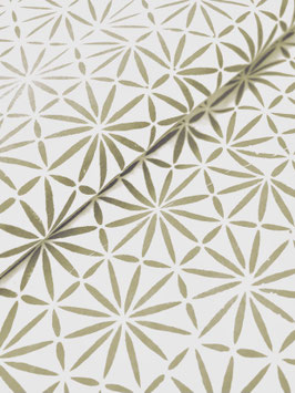 Blockprint Fabric Chara Beige