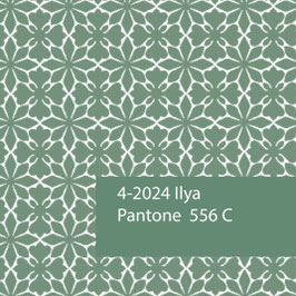 Blockprint Fabric Ilya Celadon