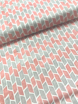 Blockprint Fabric Noah Beige Corel