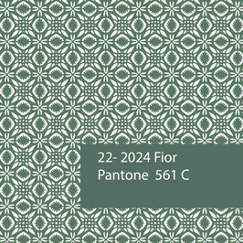 Blockprint Fabric Fior Pine