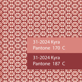 Blockprint Fabric Kyra Red