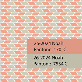 Blockprint Fabric Noah Beige Corel