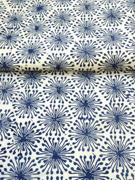 Blockprint Fabric Neema Blue