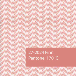 Blockprint Fabric Finn Coral