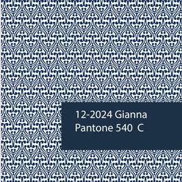Blockprint Fabric Gianna Blue